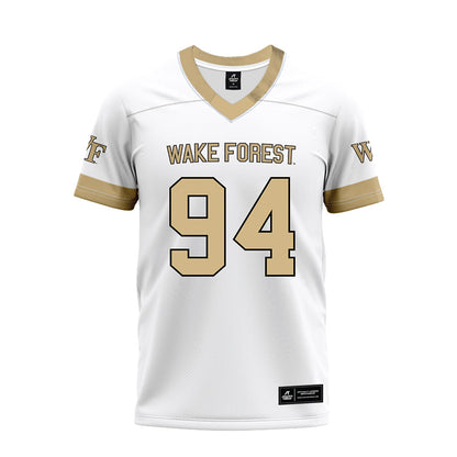 Wake Forest - NCAA Football : Zach Lohavichan - White Premium Football Jersey