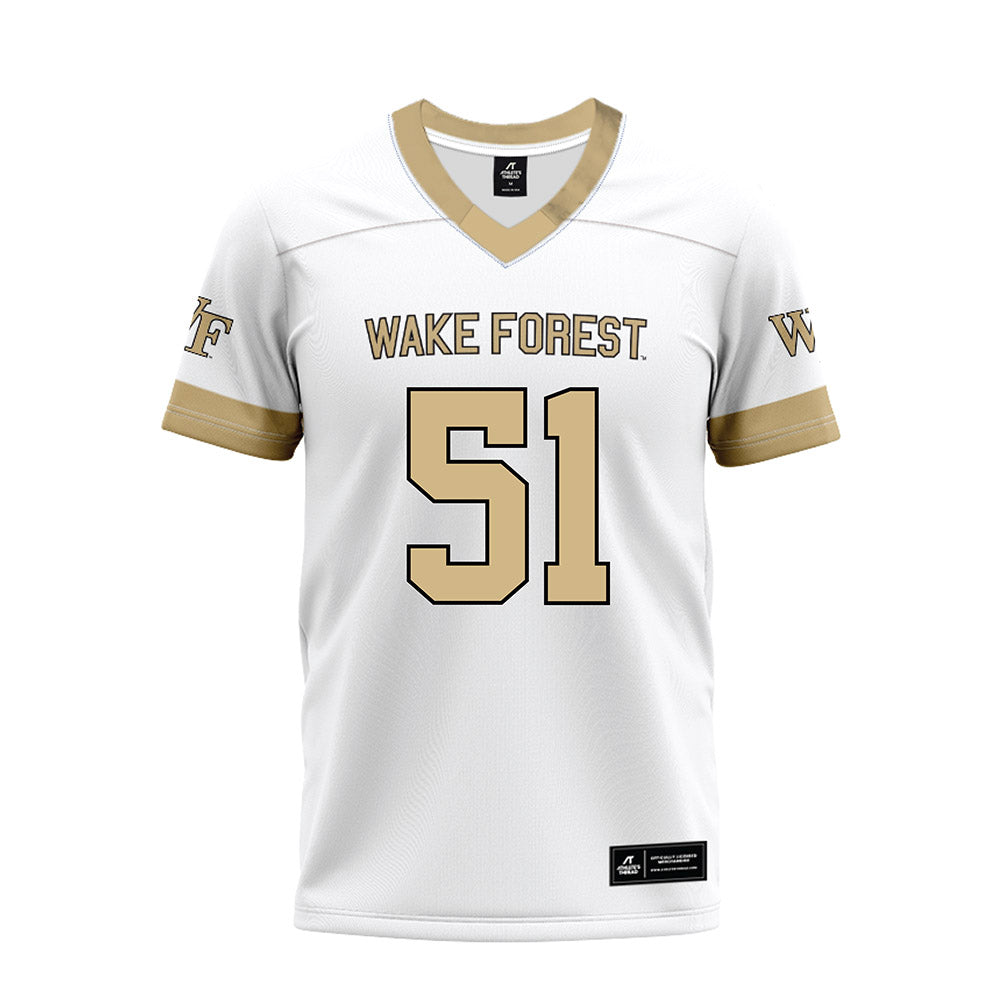 Wake Forest - NCAA Football : Devin McRae - White Premium Football Jersey