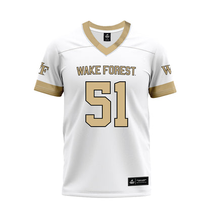 Wake Forest - NCAA Football : Devin McRae - White Premium Football Jersey