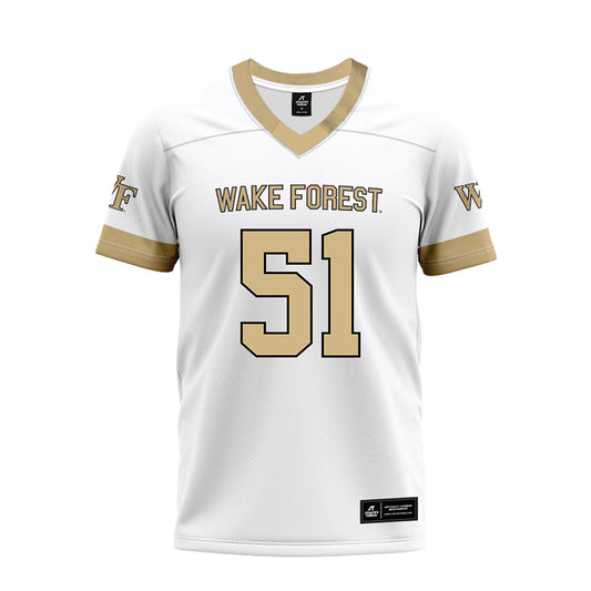 Wake Forest - NCAA Football : Devin McRae - White Premium Football Jersey