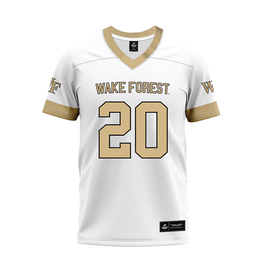 Wake Forest - NCAA Football : Cameron Hite - White Premium Football Jersey