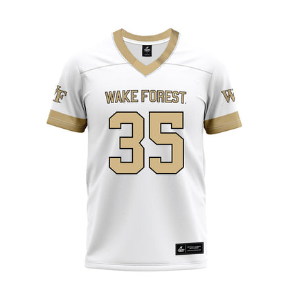 Wake Forest - NCAA Football : Myles Turpin - White Premium Football Jersey