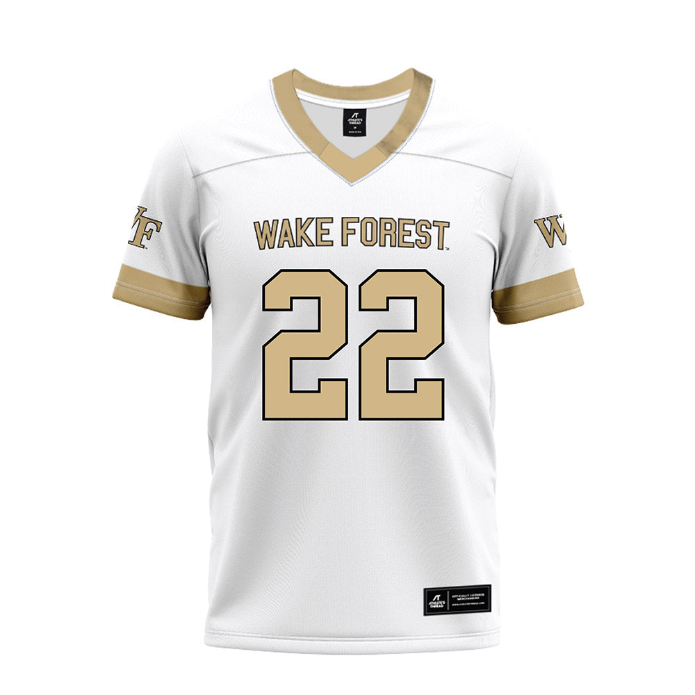 Wake Forest - NCAA Football : Kennedy Fauntleroy - White Premium Football Jersey