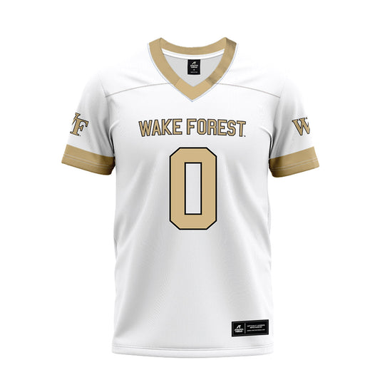 Wake Forest - NCAA Football : Ty Clark III - White Premium Football Jersey-0