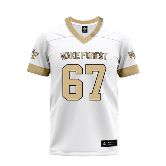 Wake Forest - NCAA Football : Elliot Demaine - White Premium Football Jersey-0