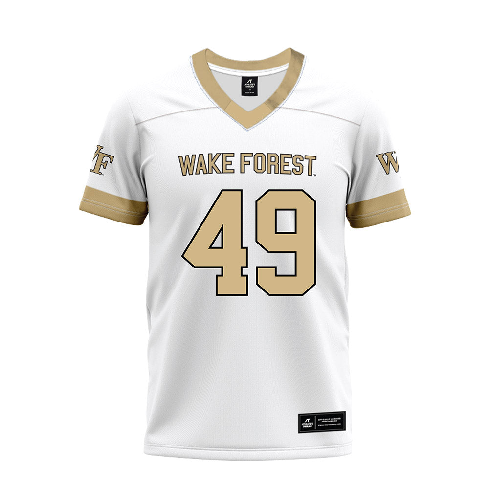 Wake Forest - NCAA Football : Landen Baker - White Premium Football Jersey