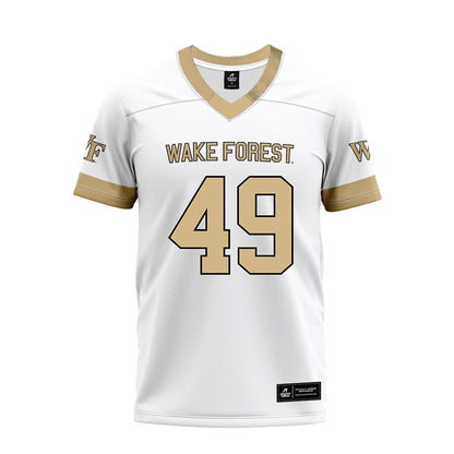 Wake Forest - NCAA Football : Landen Baker - White Premium Football Jersey