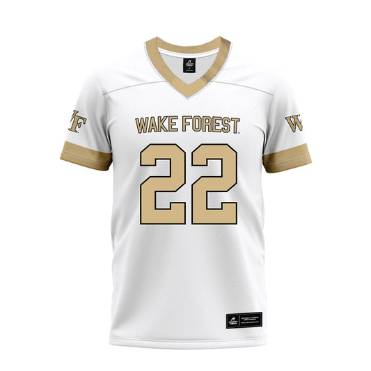 Wake Forest - NCAA Football : Myles Turpin - White Premium Football Jersey-0