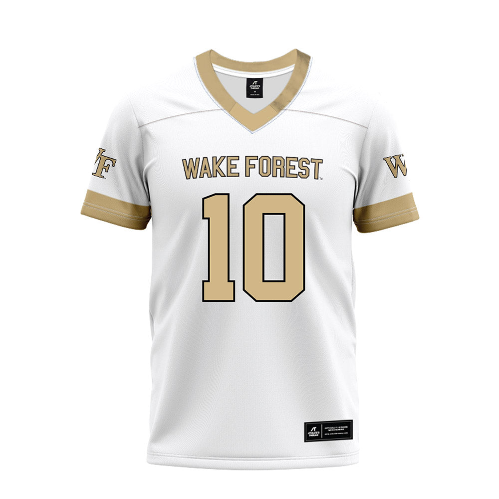 Wake Forest - NCAA Football : C'Darius Kelley - White Premium Football Jersey