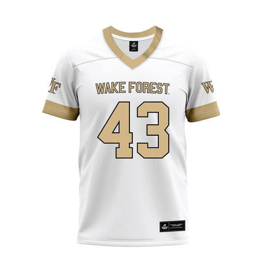 Wake Forest - NCAA Football : Frank Cusano - White Premium Football Jersey-0