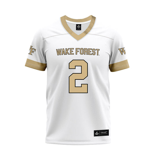 Wake Forest - NCAA Football : Robby Ashford - White Premium Football Jersey-0