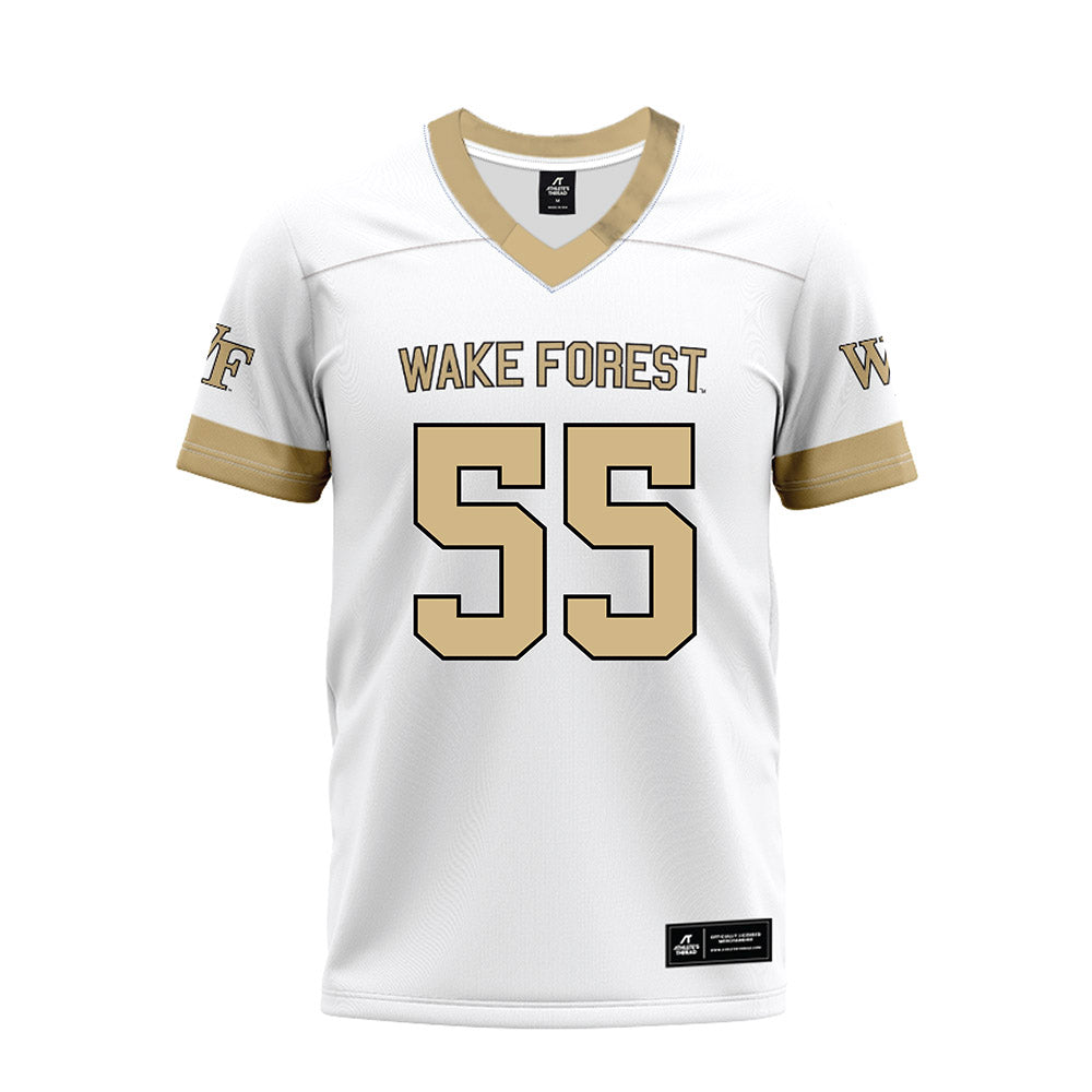 Wake Forest - NCAA Football : Bryce Ganious - White Premium Football Jersey