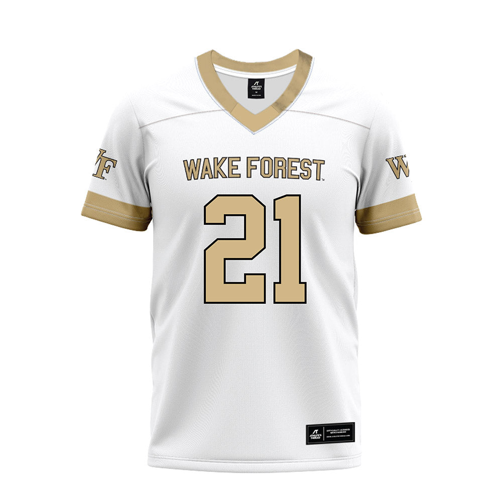 Wake Forest - NCAA Football : Branson Combs - White Premium Football Jersey