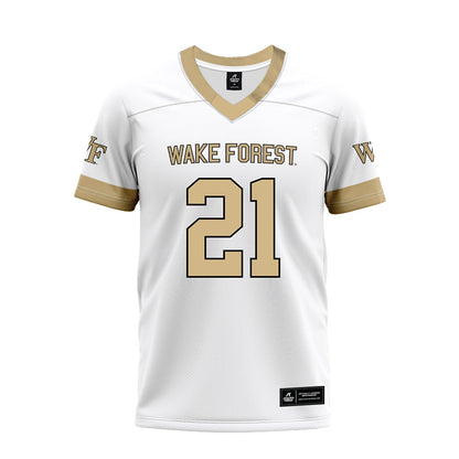 Wake Forest - NCAA Football : Branson Combs - White Premium Football Jersey