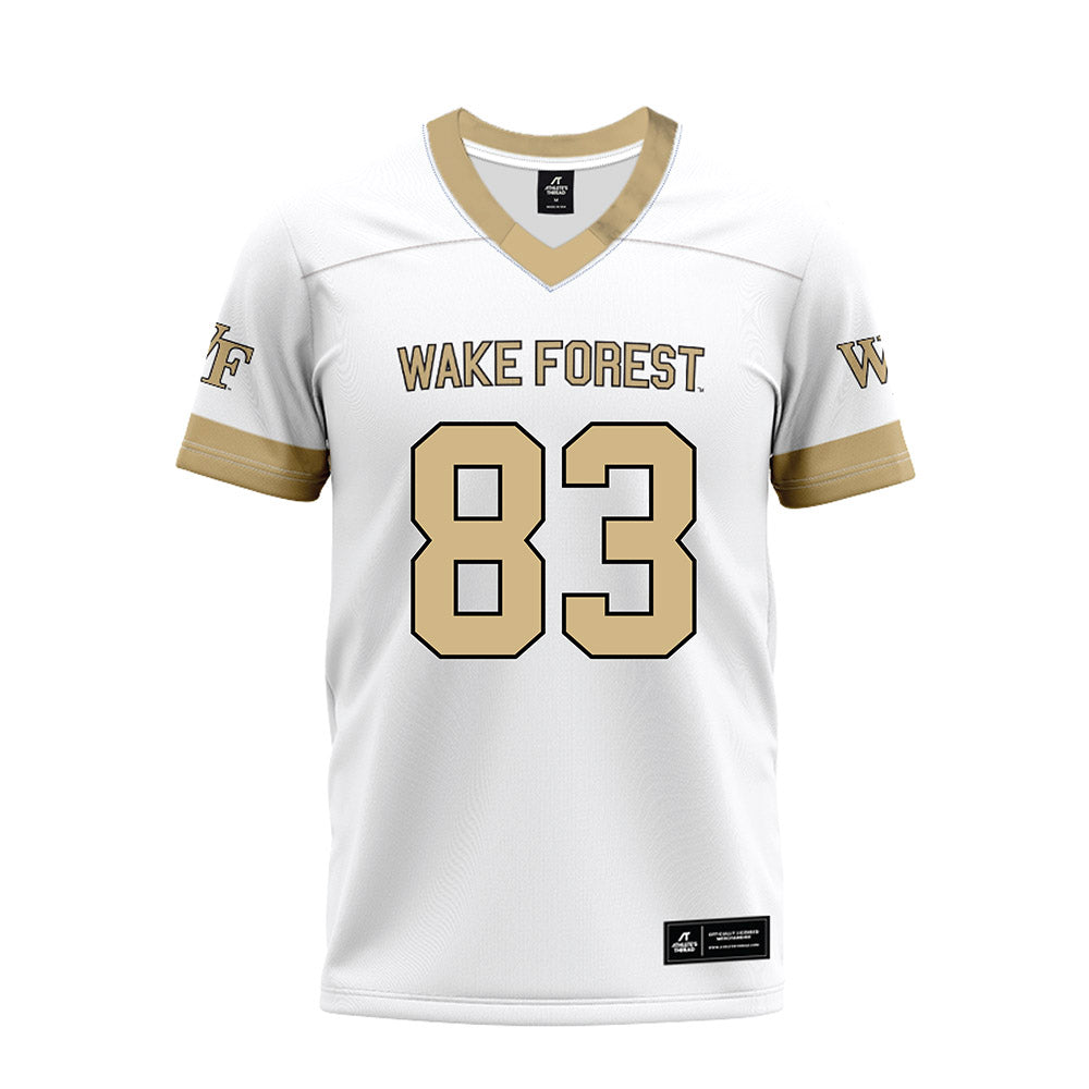 Wake Forest - NCAA Football : Austin Rinello - White Premium Football Jersey-0