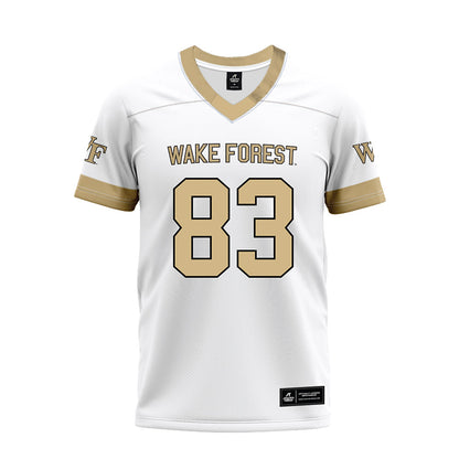 Wake Forest - NCAA Football : Austin Rinello - White Premium Football Jersey-0