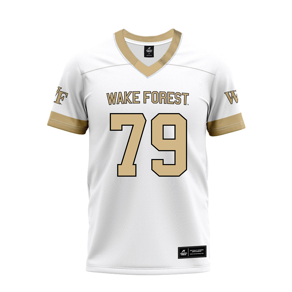 Wake Forest - NCAA Football : George Steih - White Premium Football Jersey