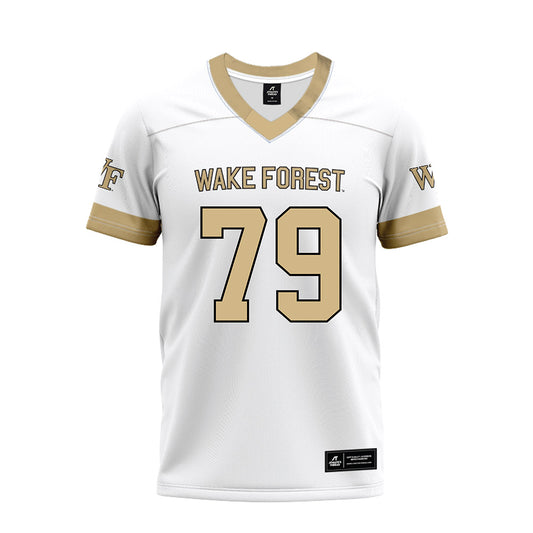 Wake Forest - NCAA Football : George Steih - White Premium Football Jersey