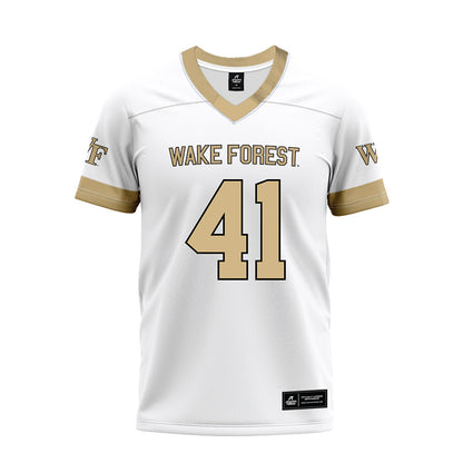 Wake Forest - NCAA Football : Mason Andrade - White Premium Football Jersey-0