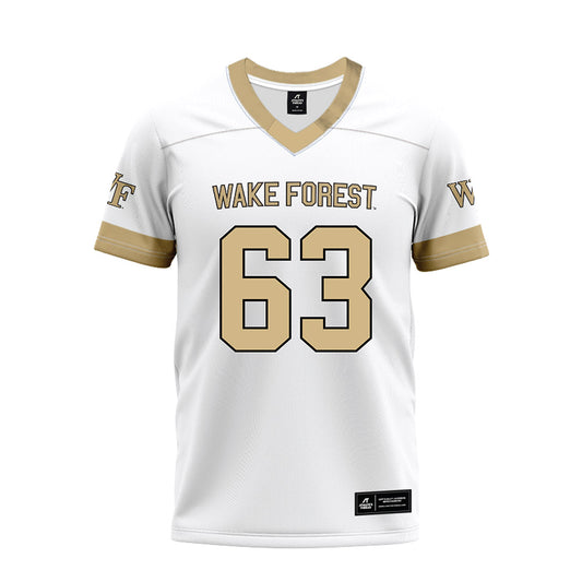 Wake Forest - NCAA Football : Jake Pascual - White Premium Football Jersey