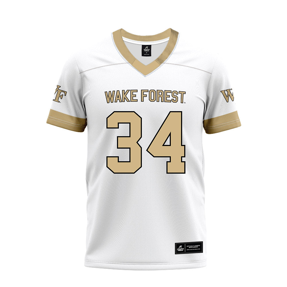 Wake Forest - NCAA Football : Darius Jones - White Premium Football Jersey