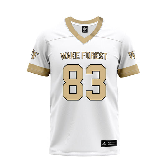 Wake Forest - NCAA Football : Jeremiah Melvin - White Premium Football Jersey