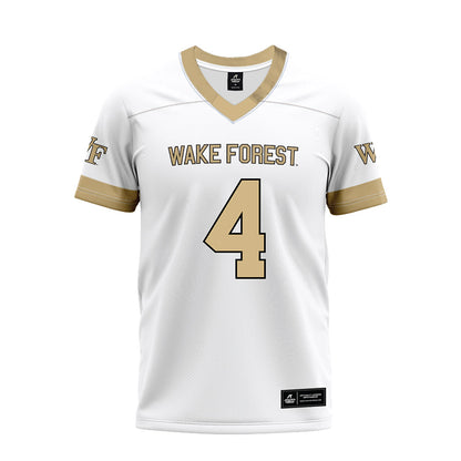 Wake Forest - NCAA Football : Sascha Garcia - White Premium Football Jersey-0