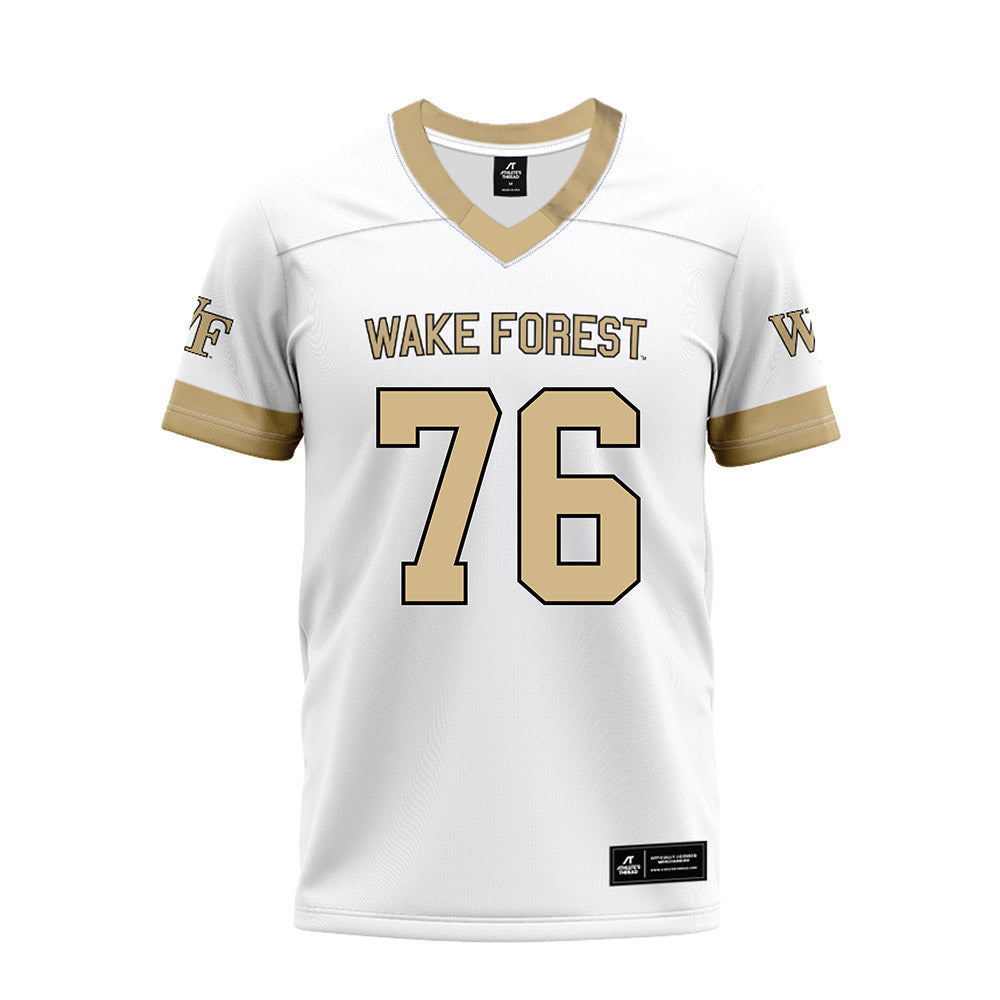 Wake Forest - NCAA Football : Jaydon Collins - White Premium Football Jersey