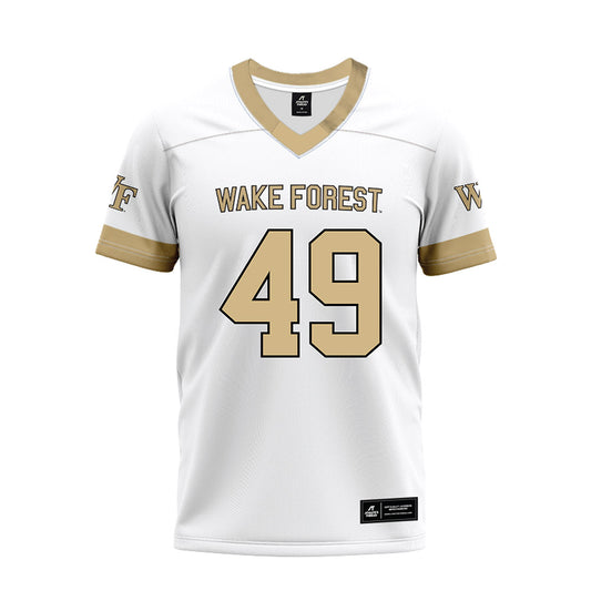 Wake Forest - NCAA Football : Eli Gilmour - White Premium Football Jersey-0