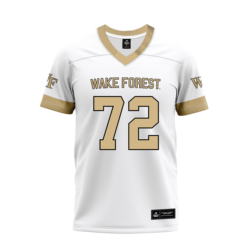 Wake Forest - NCAA Football : Aidan Martin - White Premium Football Jersey-0