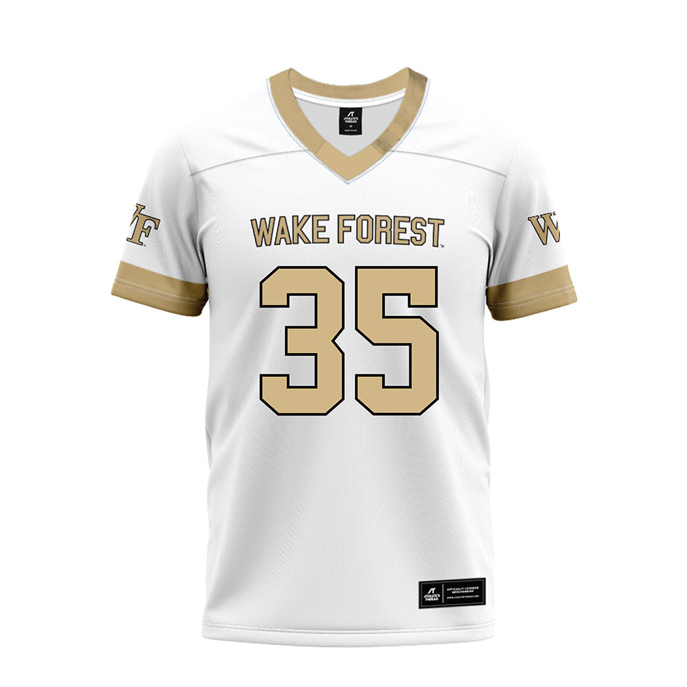 Wake Forest - NCAA Football : Koredell Bartley - White Premium Football Jersey-0