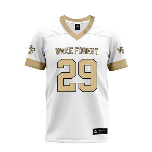 Wake Forest - NCAA Football : Christian Greene - White Premium Football Jersey