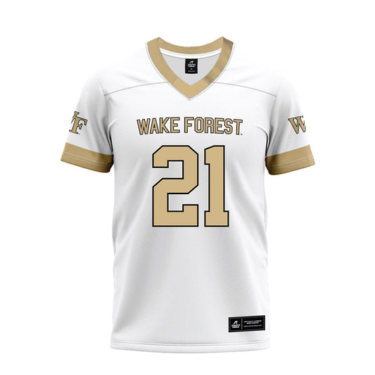 Wake Forest - NCAA Football : Aiden Hall - White Premium Football Jersey-0