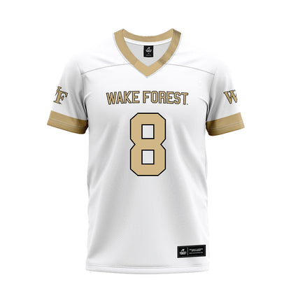 Wake Forest - NCAA Football : Jayden Loving - White Premium Football Jersey-0