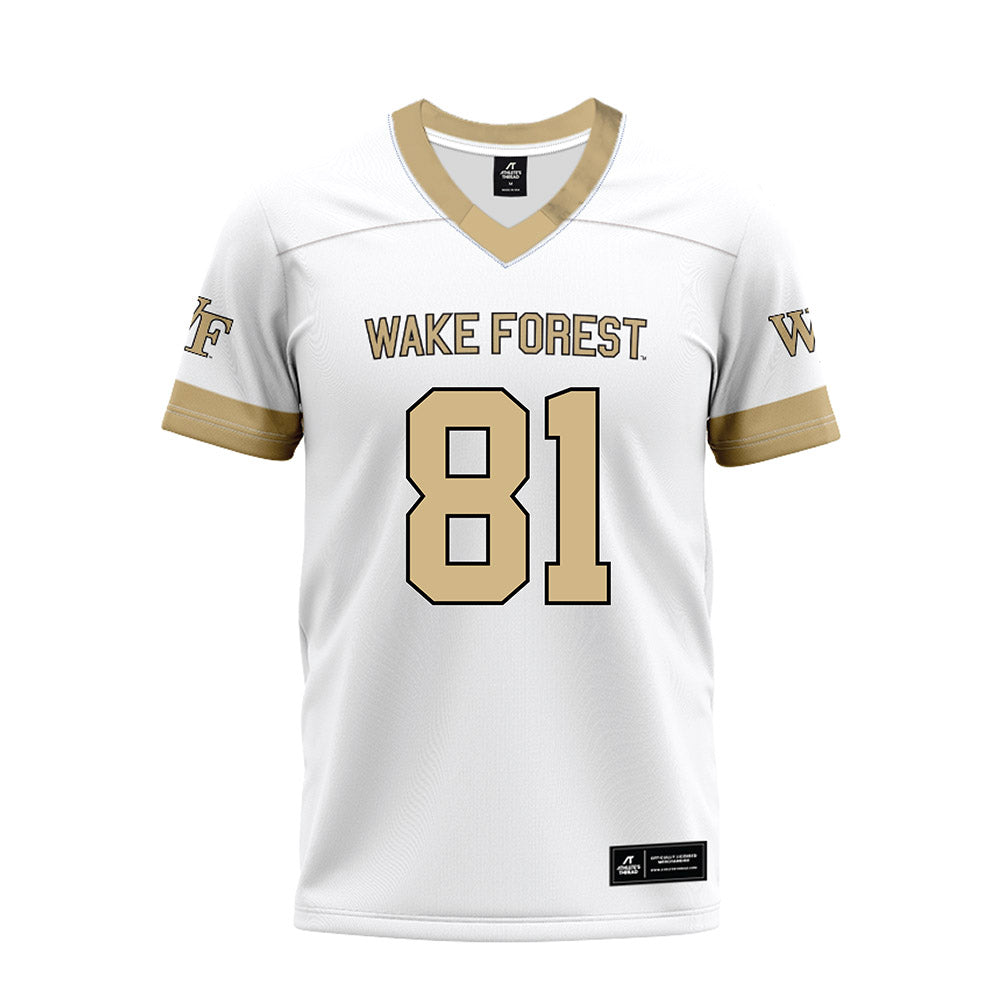 Wake Forest - NCAA Football : Miles Heard - White Premium Football Jersey