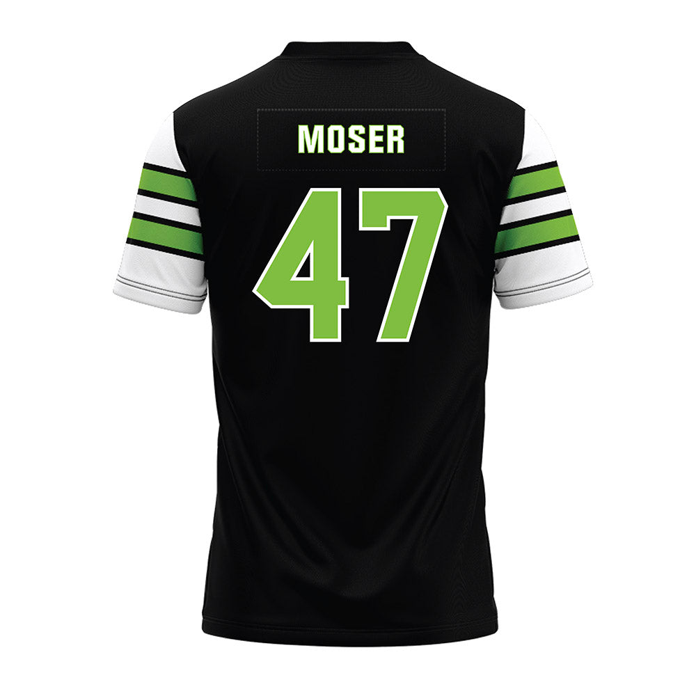  - NCAA Football : Caleb Moser - Black Premium Football Jersey-1