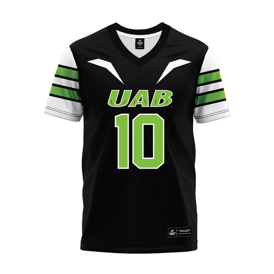 UAB - NCAA Football : Terrell McDonald - Black Premium Football Jersey