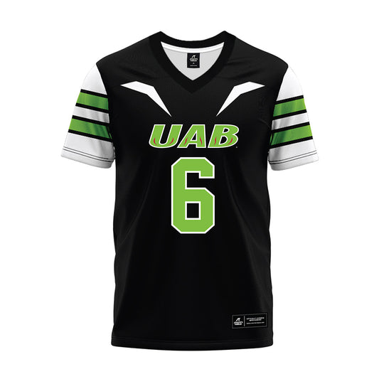 UAB - NCAA Football : Calvin Pitcher - Black Premium Football Jersey-0