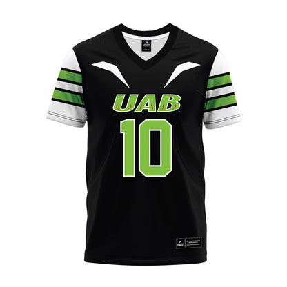 UAB - NCAA Football : Cameron Jennings - Black Premium Football Jersey