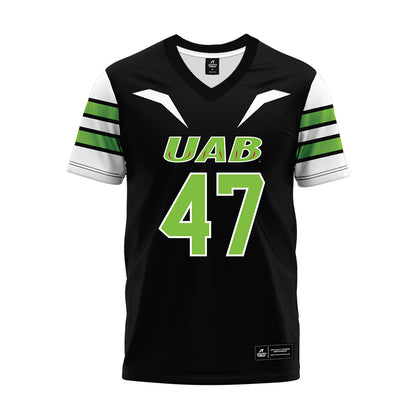  - NCAA Football : Caleb Moser - Black Premium Football Jersey-0