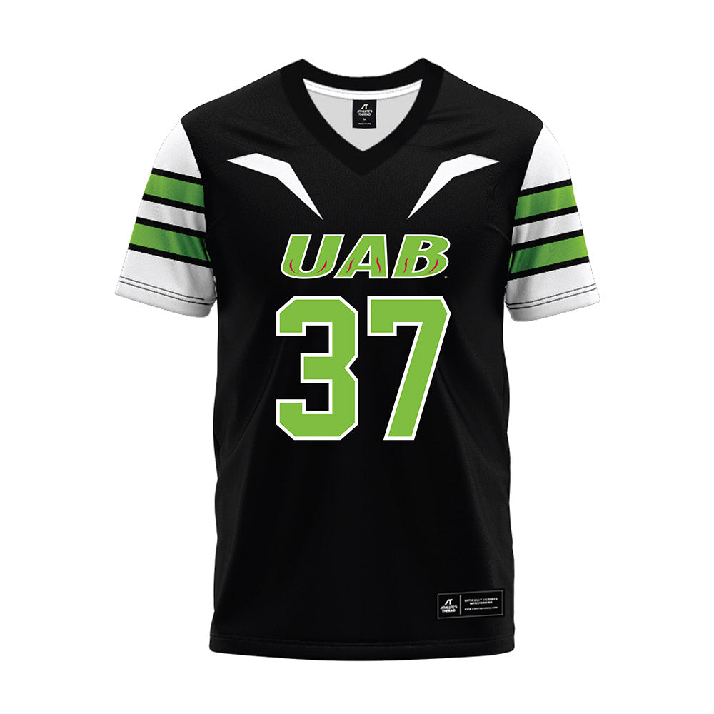 UAB - NCAA Football : Love Kirby - Black Premium Football Jersey-0