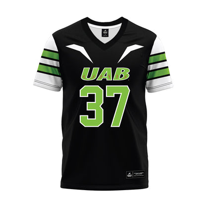 UAB - NCAA Football : Love Kirby - Black Premium Football Jersey-0