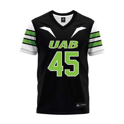 UAB - NCAA Football : Freddie Owens - Black Premium Football Jersey-0