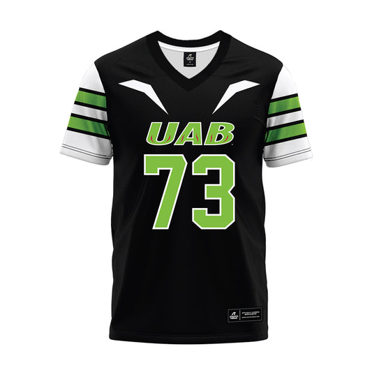 UAB - NCAA Football : Mason Chorak - Black Premium Football Jersey