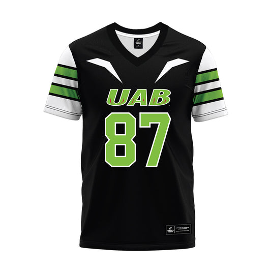 UAB - NCAA Football : Connor Harby - Black Premium Football Jersey