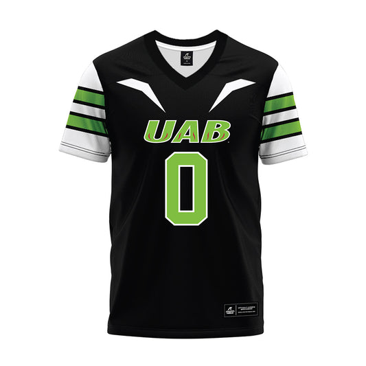 UAB - NCAA Football : Iverson Hooks - Black Premium Football Jersey