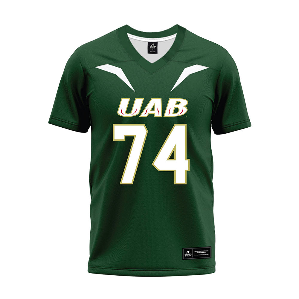 UAB - NCAA Football : Barry Walker - Green Premium Football Jersey