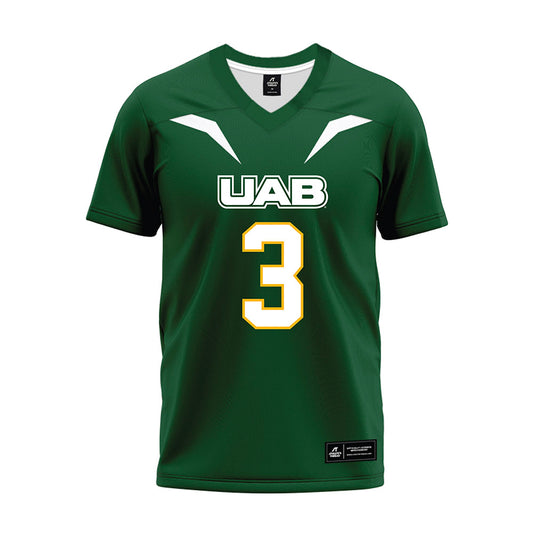 UAB - NCAA Football : Ray Thornton III - Green Premium Football Jersey-0