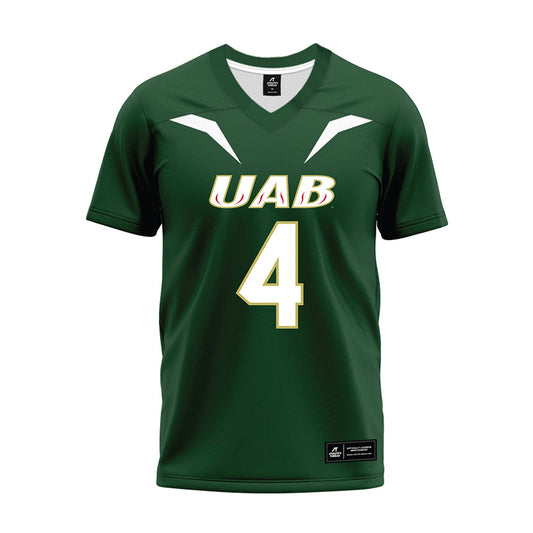 UAB - NCAA Football : Tyjon Jones - Green Premium Football Jersey