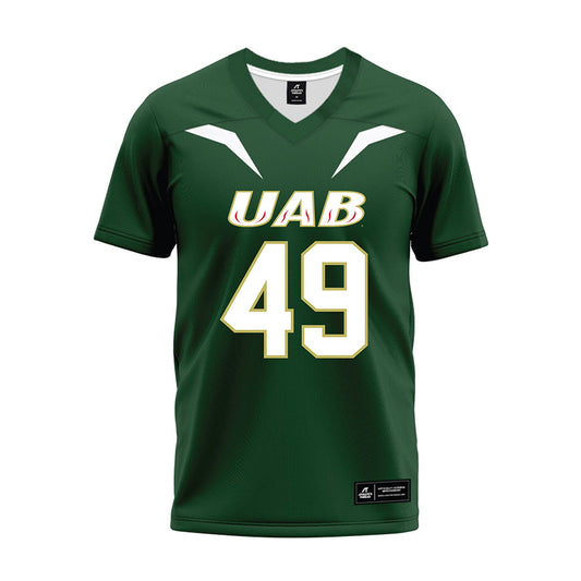 UAB - NCAA Football : Jacoby Bridges - Green Premium Football Jersey